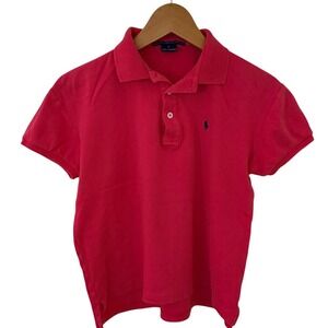 Ralph‎ Lauren Sport coral pink polo shirt women's small cotton
